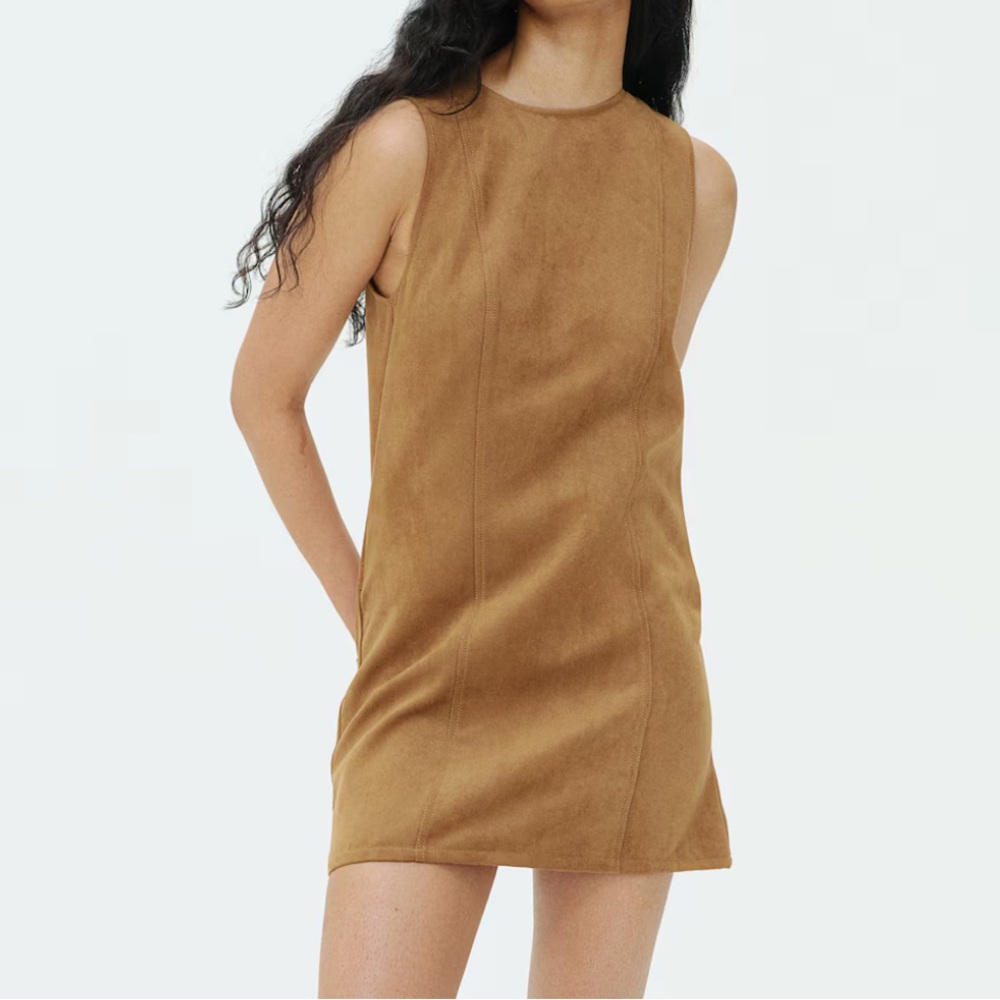 Chloe K Suede Mini Dress